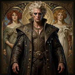 the mayor, fatm greasy, rich, fame of thrones, fibonacci, sweat drops, intricate fashion clothing, insane, intricate, highly detailed, surrealistic, digital painting, artstation, concept art, smooth, sharp focus, illustration, Unreal Engine 5, 8K, art by artgerm and greg rutkowski and alphonse mucha