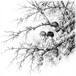 highly detailed beautiful black and white photography of branches, splash, sharp focus, dynamic lighting, elegant harmony, beauty, masterpiece, by riccardo federici, by james jean, by craig mullins, by lois van baarle, by makoto shinkai, by greg tocchini, by greg rutkowski, illustration, ink draw, pen,