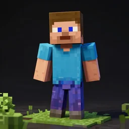 minecraft steve unreal engine, high quality octane render, blender