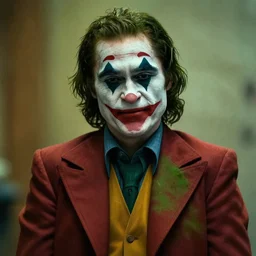 brad pitt as the joker, movie still, 8 k,