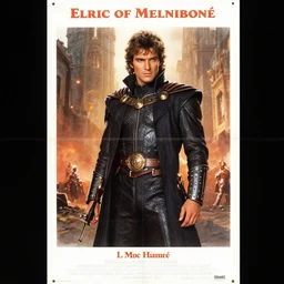 Elric of Melniboné movie poster promotional material (1983) by Frank Oz