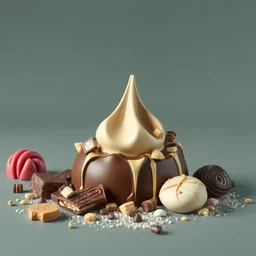 toffee chocolate creation by beeple artgerm, gonsalves, amanda sage, bauhaus, pennington, bernardi, kinkade, elson, mcquarrie, lacoste, rhads, syd mead, masson, frank stella, zeitguist, reinaldo, pedro conti, dalmiro buigues, de souza, rutkowski 3 d artist, cgi,