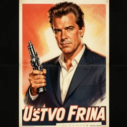 Gustavo Fring depicted in an old style propaganda poster