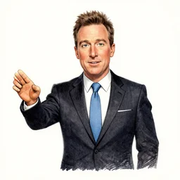 !!! john oliver!!! as a puppet, illustration, ink,