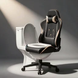 gamer chair that looks like a toilet
