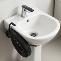 Fan chair sink with lava tires sideways remote bar,
