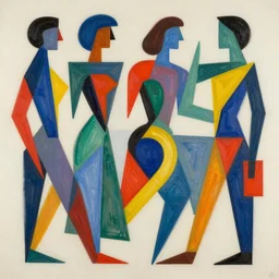 abstract forms in the bold colourful detailed style of bill melendez,