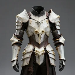 intricate fantasy bone made armor.