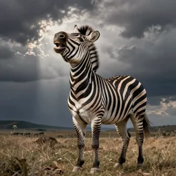 laughing zebra. art by thomas blackshear