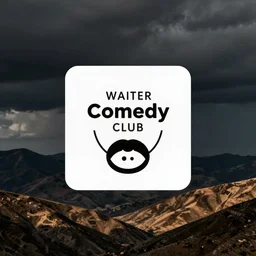 minimalist logo icon for a comedy club of walter white, victo ngai, kilian eng, lois van baarle, behance, beeple, artstation