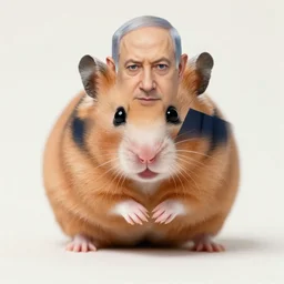 benjamin netanyahu as a hamster