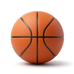 2 d vector of a basketball with white background