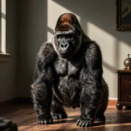 Took this pic of a gorilla in my room #wow #gorilla