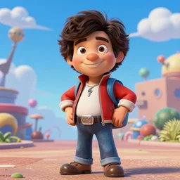 bob ross as a disney character from up ( 2 0 0 9 ), octane render, 3 d render, photorealistic