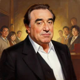 painting portrait of danny devito as a ham, cartoon, warm lighting, danny devito has a ham body. movie poster, illustration by bartek fedyczak, erak note, tooth wu, neil richards, kan liu, siwoo kim, jisu choe, trending on art station