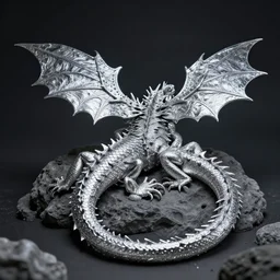 swamp dragon made of silver