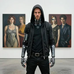 zack greinke as a cyberpunk hacker, wires cybernetic implants, by adrian ghenie, esao andrews, jenny saville, james jean, dark art