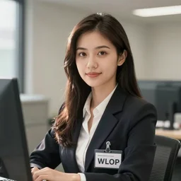 Office worker portrait by artgerm, WLOP