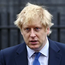 boris johnson with a bowl cut