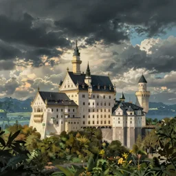 Castle in the distance, studio ghibli