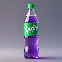A plastic bottle containing a purple drink by Sprite, 8K concept art, detailed