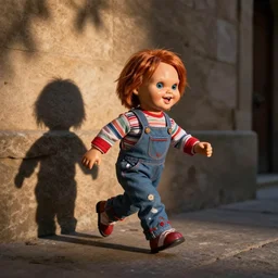 the running of the screaming chucky dolls in pamplona spain