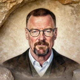 cave painting of walter white