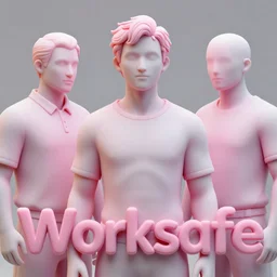 worksafe. film still. insanely detailed. by wlop, ilya kuvshinov, krenz cushart, greg rutkowski, pixiv. zbrush sculpt, octane, maya, houdini, vfx. pink, white and black, gorgeous young cg gentle girlish feminine sissy boy with long hair, ponytail hairstyle, wearing hairbow, frills, silk dress, friendly smiling, in luxury advertisement. cinematic dramatic atmosphere, sharp focus, volumetric lighting