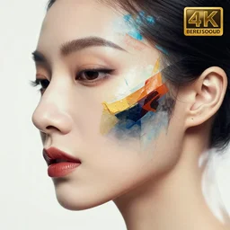 woman face beautiful abstract by cheng, hsiao, beksinski, high resolution, 4 k