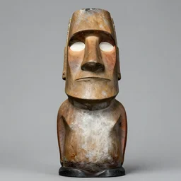 moai statue popart slap face cronobreaker, beeple, by thomas kinkade