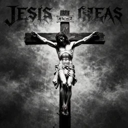 jesus on the cross death metal cover