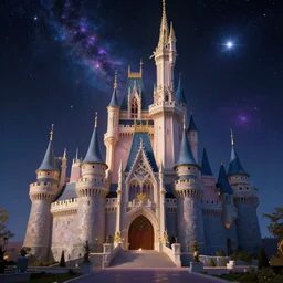 “A beautiful artwork of a celestial castle, photorealistic, very detailed, 8k, trending on Artstation.”