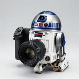 a medium format camera!!!!!!!!! inspired by r 2 - d 2, product photography