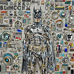 an artwork by Jeff Koons about Batman