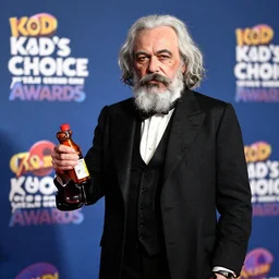 karl marx getting slimed at the kid's choice awards