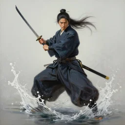 highly detailed beautiful oil painting of samourai, splash, sharp focus, dramatic, dynamic lighting, elegant, harmony, beauty, masterpiece, by riccardo federici, by james jean, by craig mullins, by lois van baarle, by makoto shinkai, by greg tocchini, by greg rutkowski, illustration, ink draw, pen