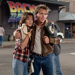 a film still from back to the future ( 1 9 8 5 )