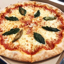 a found footage of a close-up 35mm photograph of a tasty pizza, shot on iPhone 6