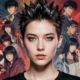 hologram punk woman is interested, with cute - fine - face, pretty face, oil slick hair, realistic shaded perfect face, extremely fine details, by realistic shaded lighting, dynamic background, poster by ilya kuvshinov katsuhiro otomo, magali villeneuve, artgerm, jeremy lipkin and michael garmash and rob rey, pascal blanche, kan liu