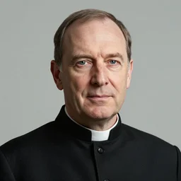 billy herrington priest, 4 k, real life photo, photorealistic, high details, detailed face, priest uniform, detailed portrait