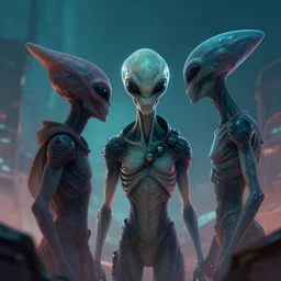 the day that aliens met us, digital art, epic, lighting, color harmony, volumetric lighting, matte painting, chromatic aberration, shallow depth of field, epic composition, trending on artstation
