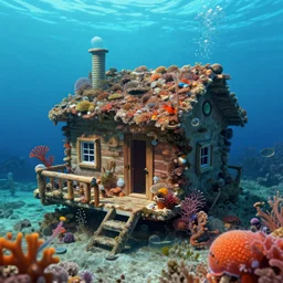 a typical houe under the sea