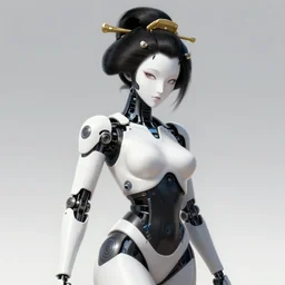 a digital painting of the ghost in the shell robot geisha, high definition, photorealistic, digital art, trending on artstation, octane render, 4 k, brilliant lighting, japanese, bloom
