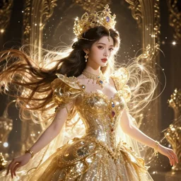portrait of princess, beautiful, attractive, glowing, ornate and intricate, jaw dropping, dynamic lighting, intricate and detailed, 4 k octane render