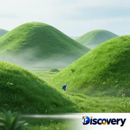 professional photo of landscape similar to green hills level of sonic, by discovery magazine, real life, photorealistic, soft focus, long exposure