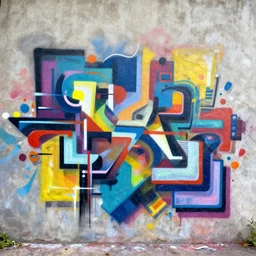 abstract graffiti by dzine