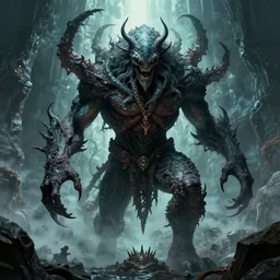 an ai refer of cthulhu being rendered by and ai infinity deep
