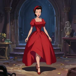mary poppins in the style of dino crisis concept art