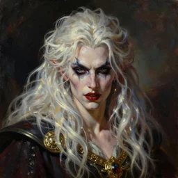 a _ fantasy _ style _ portrait _ painting _ of the god of lies, wicked, oil _ painting _ unreal _ 5 _ daz. _ rpg _ portrait _ extremely _ detailed _ artgerm _ greg _ rutkowski _ greg
