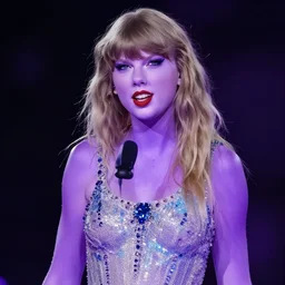 purple skinned taylor swift